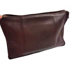 COACH Portfolio/Laptop Leather Bag Vintage B5C-5225 Brown